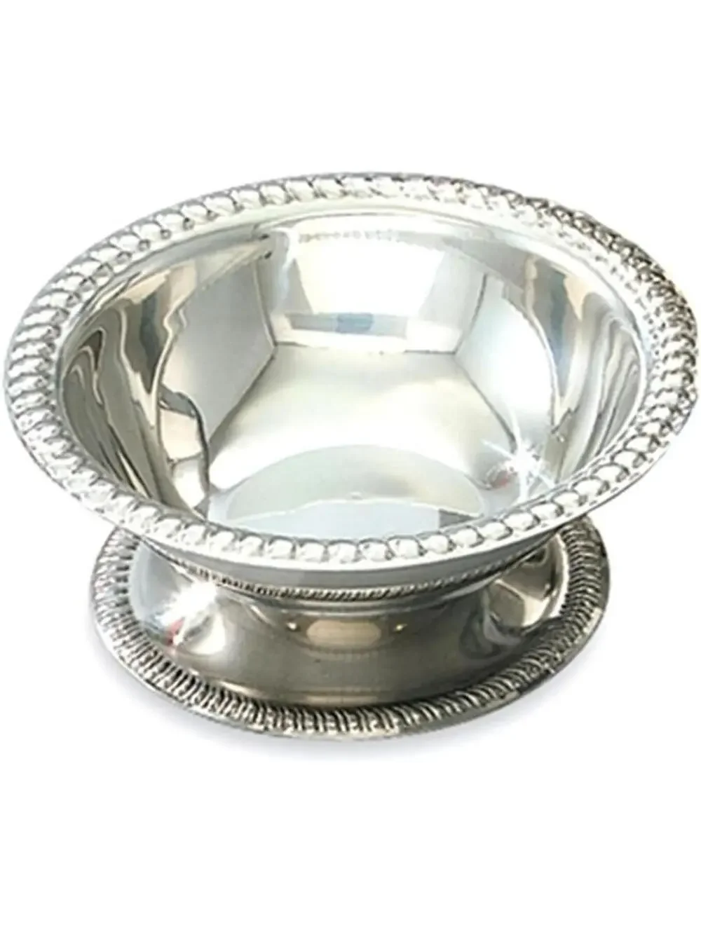 Vollrath 48003 3 1/2 oz Footed Sherbet Dish Stainless Steel Lot of 7 China